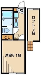 レオパレス楓３１０６１の物件間取画像